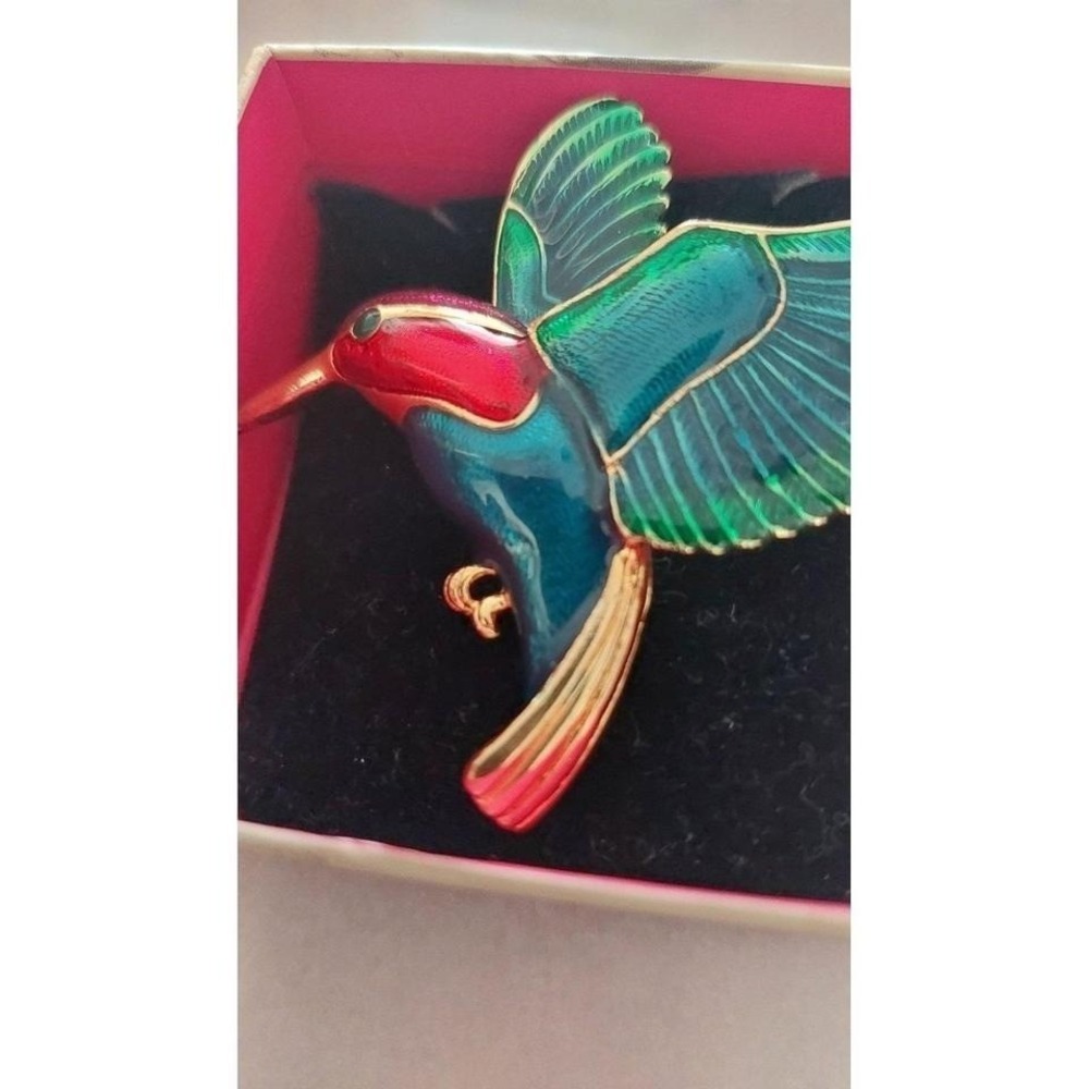 Vintage Hummingbird Brooch - Picture 3 of 5